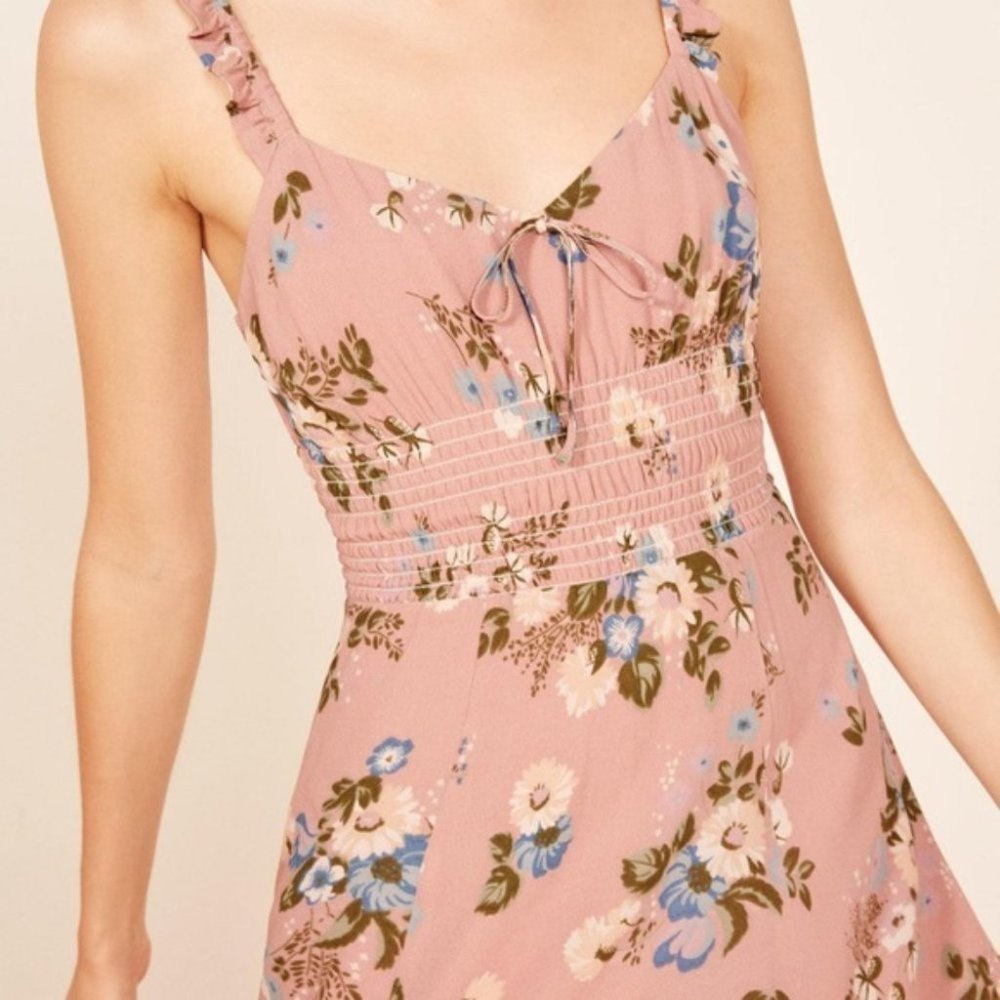 Reformation | NWOT Elyse Irene Floral Mini Dress - Picture 3 of 12